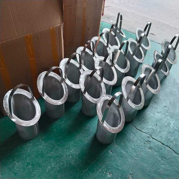 華豫生產(chǎn)供應(yīng)籃式過濾器用濾籃 不銹鋼材質(zhì)