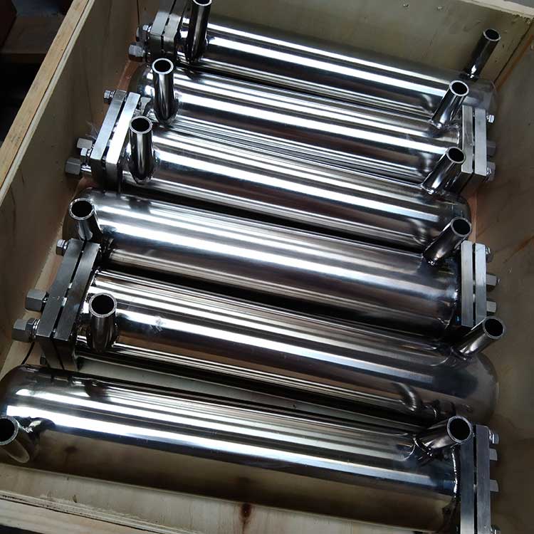 華豫供應(yīng)不銹鋼單盤(pán)管冷卻器 電廠取樣流體降溫冷卻