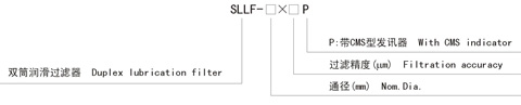 sllf雙筒過(guò)濾器型號(hào)說(shuō)明